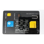 SIM Card Storage Holder with Adapters & Iphone Eject Pin